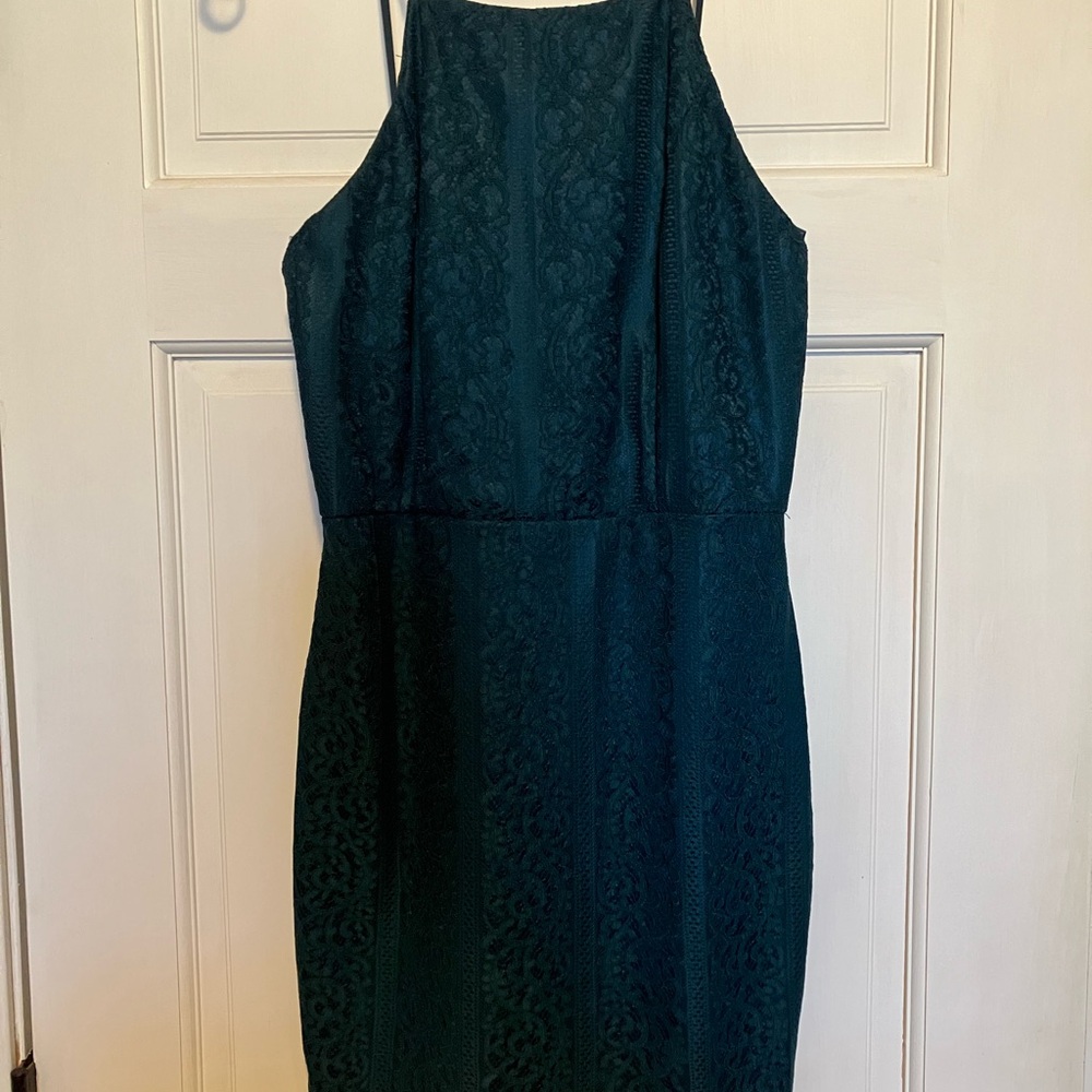 Elegant Teal Green Lace Dress NWTO
